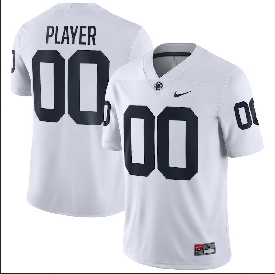 NCAA Men Penn State Nittany Lions Custom white Football Jersey->youth ncaa jersey->Youth Jersey